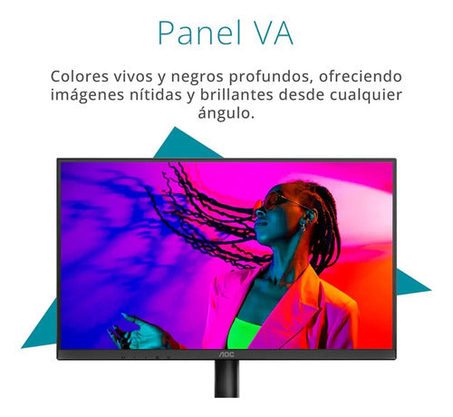Monitor Aoc 22in Fhd Ips 120hz 1ms Vesa Adaptivesync Hdmi Negro