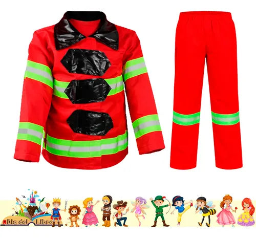 Trajes Disfraces Cuentos Infantiles Dia Del Libro Halloween Bombero 5-6