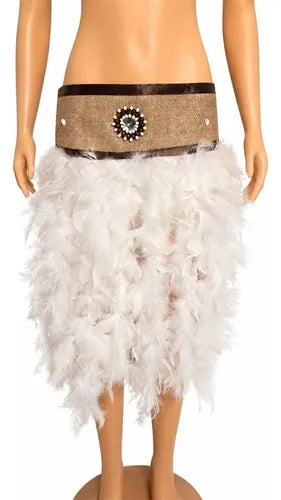 Traje Vestuario Tipico Pascuense Rapa Nui Fechas Patrias Blanco Lisa