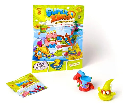 Pack 10 Sobres Twopack (villano + Heroe) Superzings Serie 3