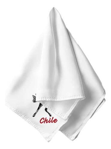 Pañuelo Cueca Competencia Fiestas Patrias Danzas Semental Blanco Semental