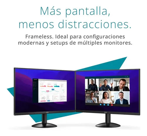 Monitor Aoc 22in Fhd Ips 120hz 1ms Vesa Adaptivesync Hdmi Negro