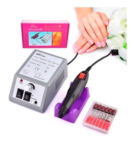 Torno De Uñas Manicure Y Pedicure Potencial Con Accesorios