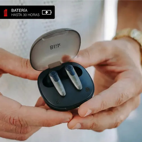 Audifonos Bluetooth Blik Game-x Baja Latencia 30 Hrs Azul