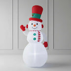 Muñeco Inflable Led Navidad 300cm Blanco