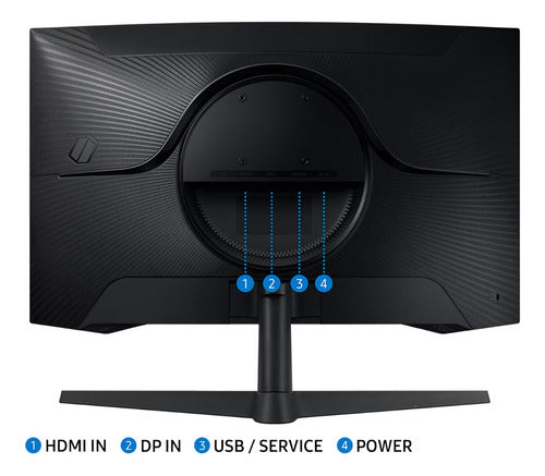 Monitor Gamer Curvo Samsung Odyssey G5 32in Qhd 165hz 1ms Negro
