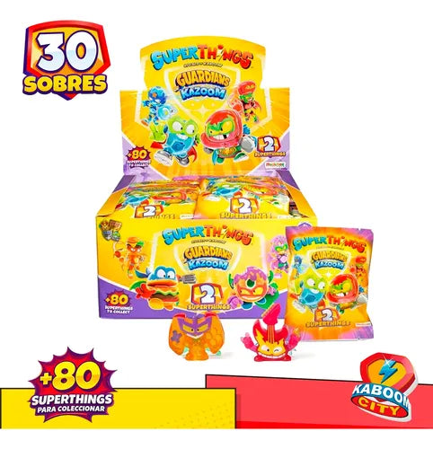 30 Sobres Two Pack Superthings Serie 9 Guardians Of  Kazoom