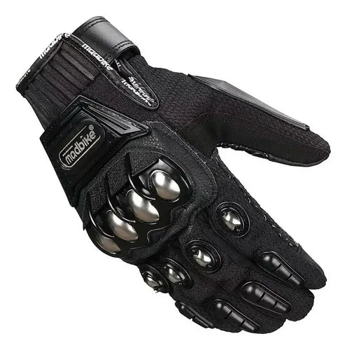 Guantes Madbike Con Proteccion Nudillos Motocicletas Negro Xxl