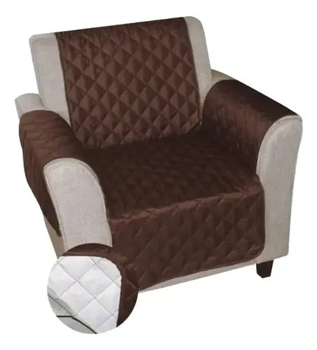 Funda Cubre Sillon  Protector Impermeable Hogar Mascotas Marrón