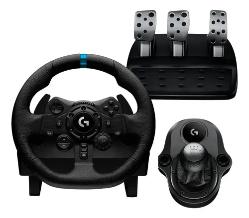 Pack Volante + Palanca Logitech G923 Playstation 4 / Ps5 /pc Negro
