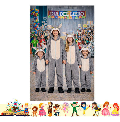 Trajes Disfraces Cuentos Infantiles Dia Del Libro Halloween Lobito 7-9