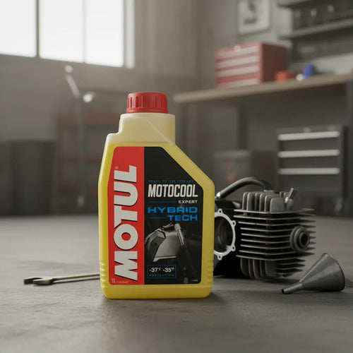 Refrigerante Motocool Expert 1l Motul Hybrid Tech  Amarillo