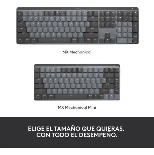 Logitech Mx Mechanical, Teclado Recargable De Alto Desempeño Idioma Español España Color Del Teclado Grafito