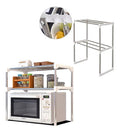 Rack 2 Niveles Estante Organizador Microondas Multiuso Cocin Plateado