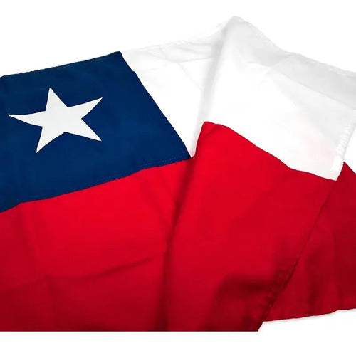 Bandera De Chile De Tela 90x135cm Para Fechas Patrias Chile