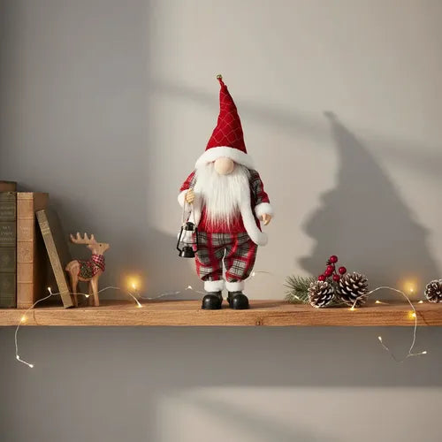 Muñeco Elfo Animatronic Duende Decoracion Fiestas Navideñas Rojo