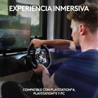 Volante Y Pedales Logitech G29 Ps5 Ps4 Ps3 Pc Force Feedback Negro