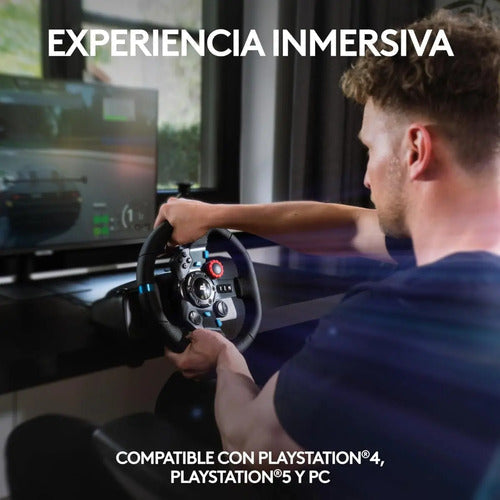 Volante Y Pedales Logitech G29 Ps5 Ps4 Ps3 Pc Force Feedback Negro