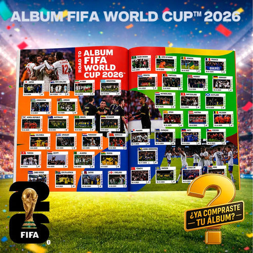 Pack Album + 40 Sobres Fifa World Cup 2026 Panini 280 Lamina