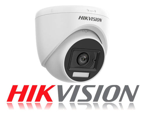 Camara Analoga Domo Hikvision Smart Hybrid Light 2mp 2.8mm Blanco
