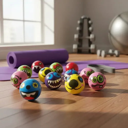 X12 Pelotas Antiestrés Terapia Pelota Espuma Diseño Monstruo