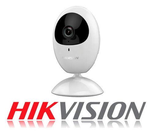Camara Wifi Ip Cubo Hikvision 2mp Microsd 128gb Microfono Blanco