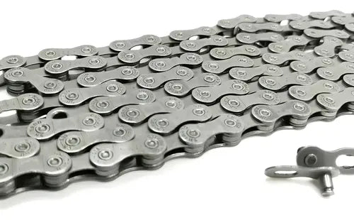 Cadena 116 Links Para Bicicleta Ruta Cn-hc73 105 9 Velocidad Plateado