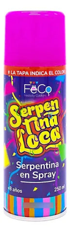24 Serpentina Spray Divertido Celebración Fiestas 250ml