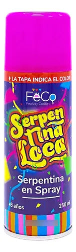24 Serpentina Spray Divertido Celebración Fiestas 250ml