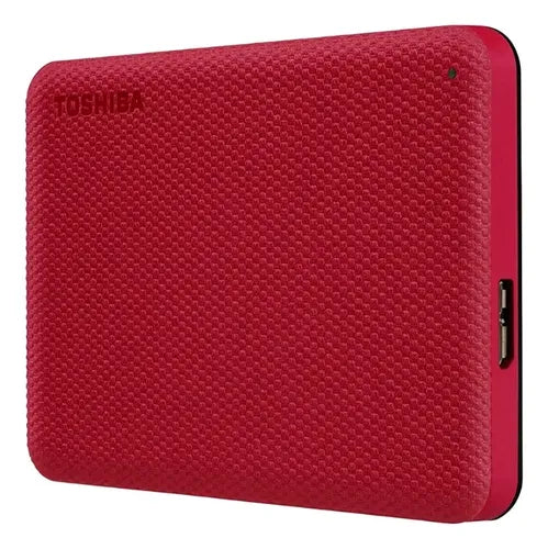 Disco Duro Externo Toshiba 2tb Canvio Advance 2.5in Usb 3.2 Rojo