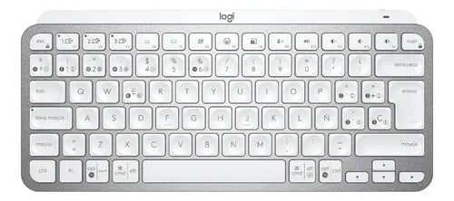 Teclado Logitech Mx Keys Mini Inalambrico Recargable Usb-c Gris Pálido Español