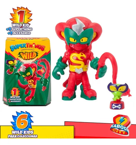 Superthings Wild 1 Kid Hiss + 1 Superthings + 1 Accessorio