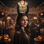 Cintillo Diablita Diadema Cuernos Disfraz Cosplay Halloween Negro