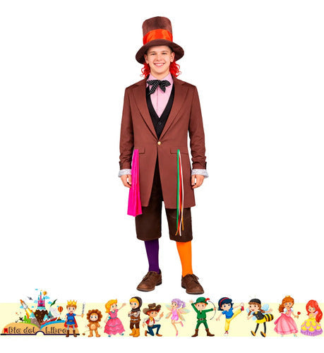Disfraz Sombrerero Cuento Infantiles Dia Del Libro Halloween Colorido