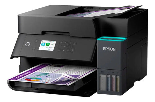 Impresora Multifuncional Epson Ecotank L6370 Wifi Duplex App Negro