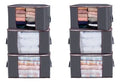 Organizador De Bolsas De Almacenamiento De Ropa Pack 6uds Gris