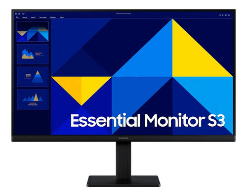 Monitor Samsung Essential S3 24in 5ms 100hz Fhd Montaje Vesa Negro