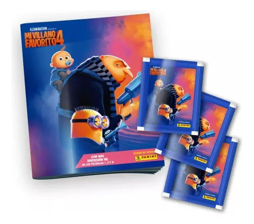 Pack Album + 25 Sobres Mi Villano Favorito 4 Original