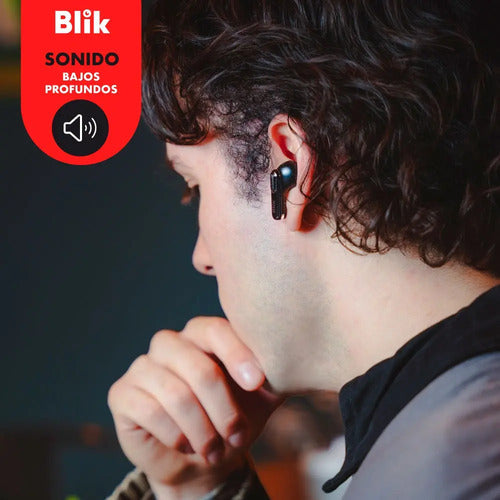 Audifonos Inalambricos Blik Air950 Tws Bt 5.4 Anc Enc Ipx4 Negro