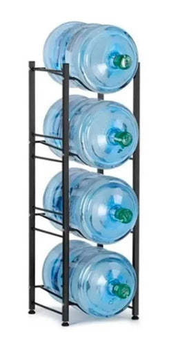 Rack Para 4 Bidones De Agua 20l Estante Organizador Hierro