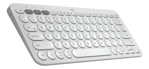 Teclado Logitech Pebble 2 K380s Blanco Español Idioma Español Latinoamérica