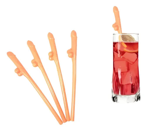 Bombillas Pajitas Despedida De Soltera Fiestas X10 Unidades