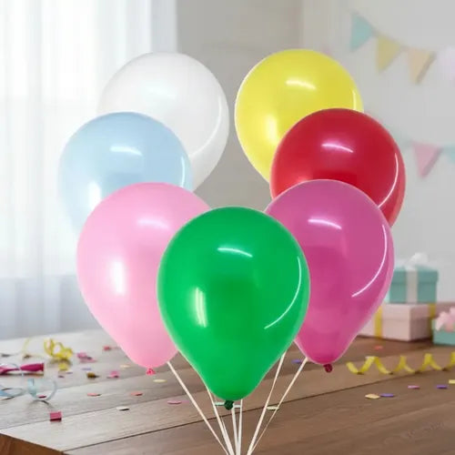 Globo Liso 23cm #9 Bolsa 50uds Los Colores - Cotillon Color Negro