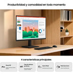 Monitor Samsung Essential S3 27in 5ms 100hz Fhd Montaje Vesa Negro