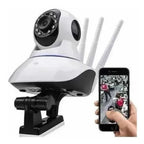Camara Ip Wifi 1080p Onvif 2m Hd Visión Nocturna 360 Grados Blanco