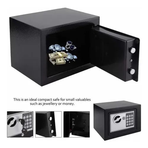 Caja Seguridad Fuerte Digital Safewell X2 Llaves + Teclado Negro