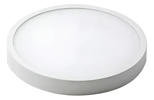 Panel Led Foco Blanco Frío 28cm Sobrepuesto Redondo 24w Blanco