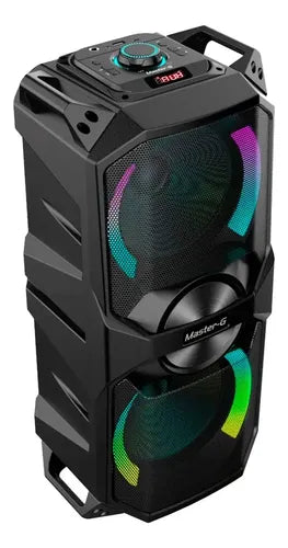 Parlante Karaoke Master-g Mgluxor Bluetooth  5.3  6,5x2 Tws Negro