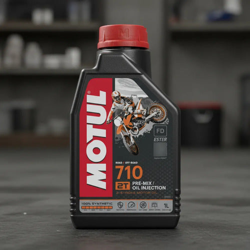 Aceite Motul 710 2t Semi Sintetico 1l