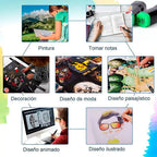 Set De Plumones 168 Marcadores Doble Punta Con Estuche